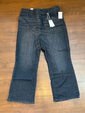 Good American Women's Dark Indigo Relaxed Jeans NWT Plus Size 24